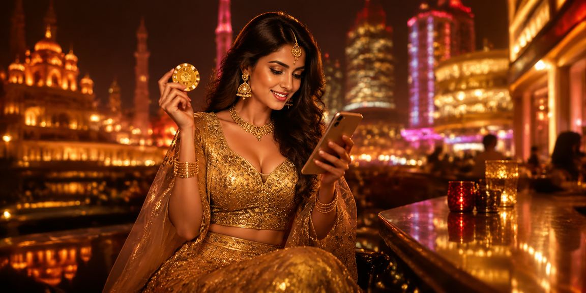 Indian player registering bonus during traditional festival in Lucknow